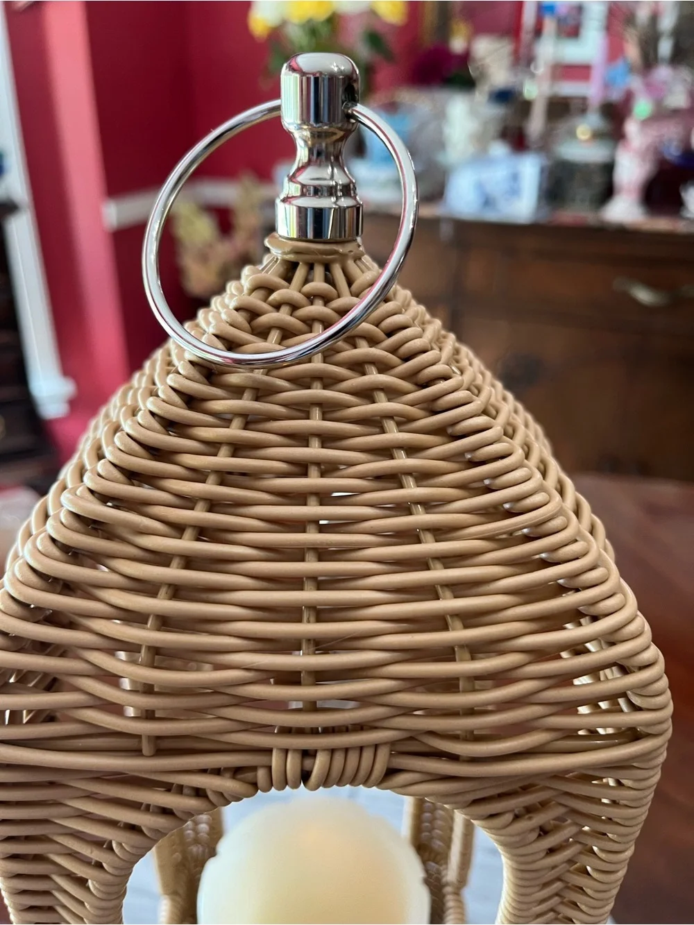 NWT: Rattan Lantern 15” My Texas House by Erin Vogelpohl, Summer Outdoors 2026